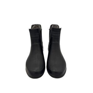 Women’s London Fog Size 9 Black Rubber Ankle Rainboots